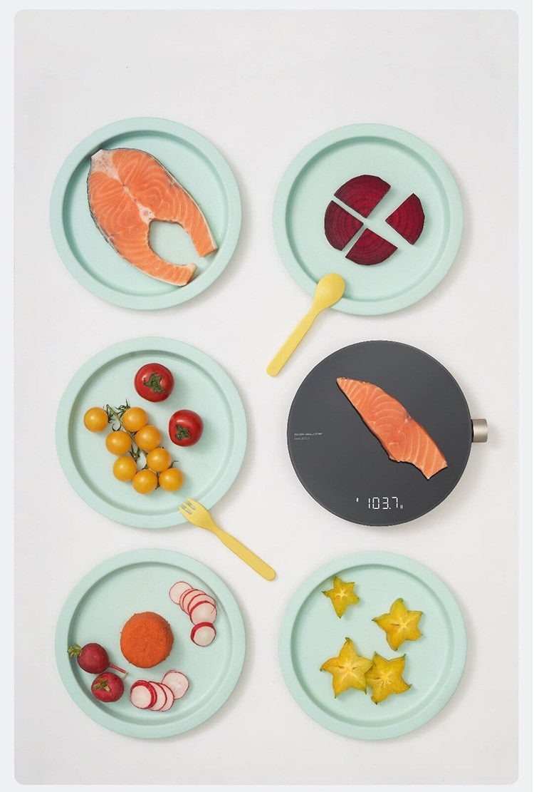 Precision Smart Kitchen Tempered Glass LED Display APP Baking Scale 1-3kg