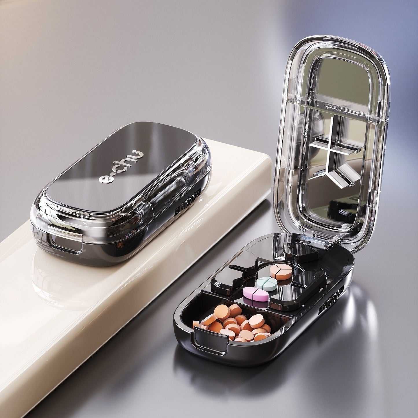 Cut Pills Artifact Sub-packing Medicine Box