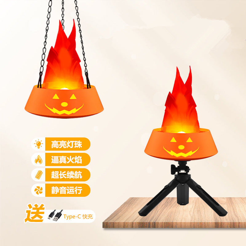 Flame Lamp Electronic Brazier Lamp Glowing Night Lights