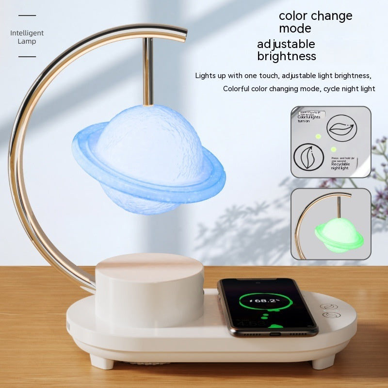 Smart Wireless Charging 10W Bluetooth Speaker Multi-function Small Night Lamp