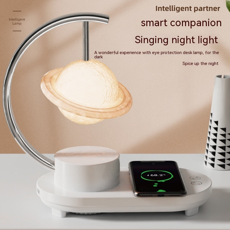 Smart Wireless Charging 10W Bluetooth Speaker Multi-function Small Night Lamp