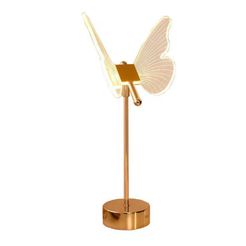 Butterfly Table Lamp Bedroom Bedside Decoration Small Night Lamp