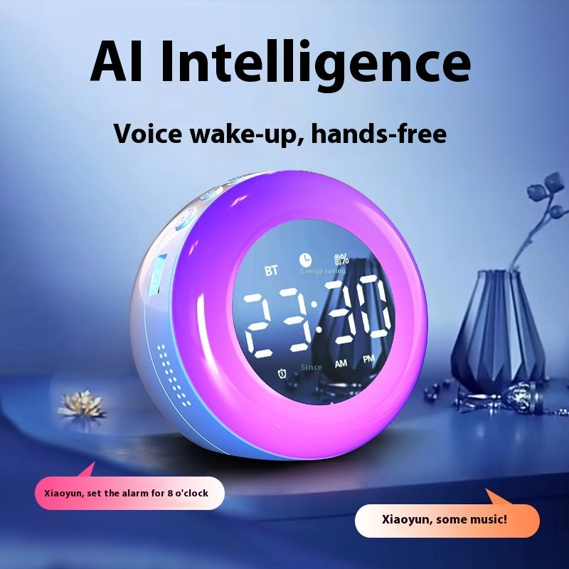Intelligent Bluetooth Alarm Clock Audio AI Voice Assistant