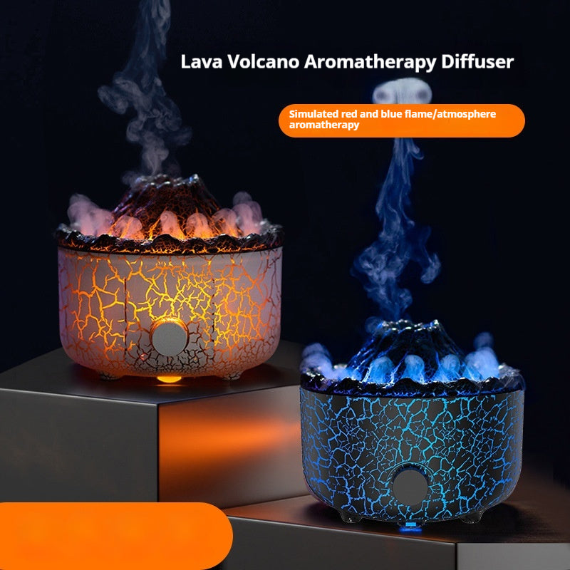 Lava Volcano Aroma Diffuser Smoke Ring Humidifier