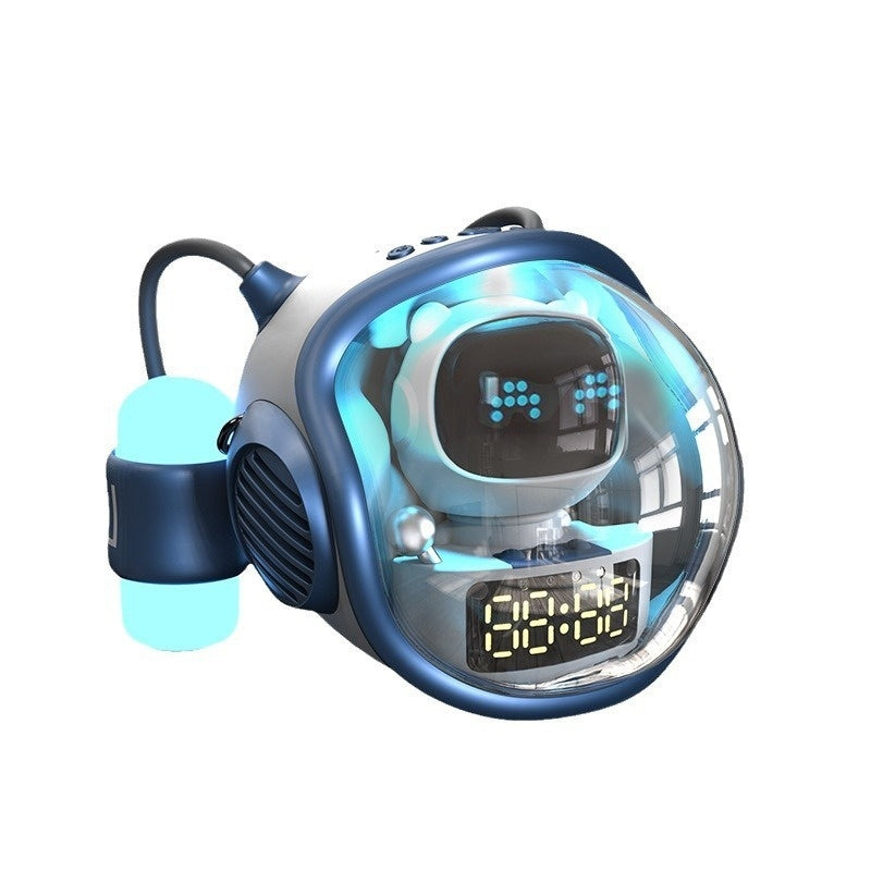 Intelligent AI Voice Dialogue Rhythm Ambience Light Subwoofer Spaceship Bluetooth Audio