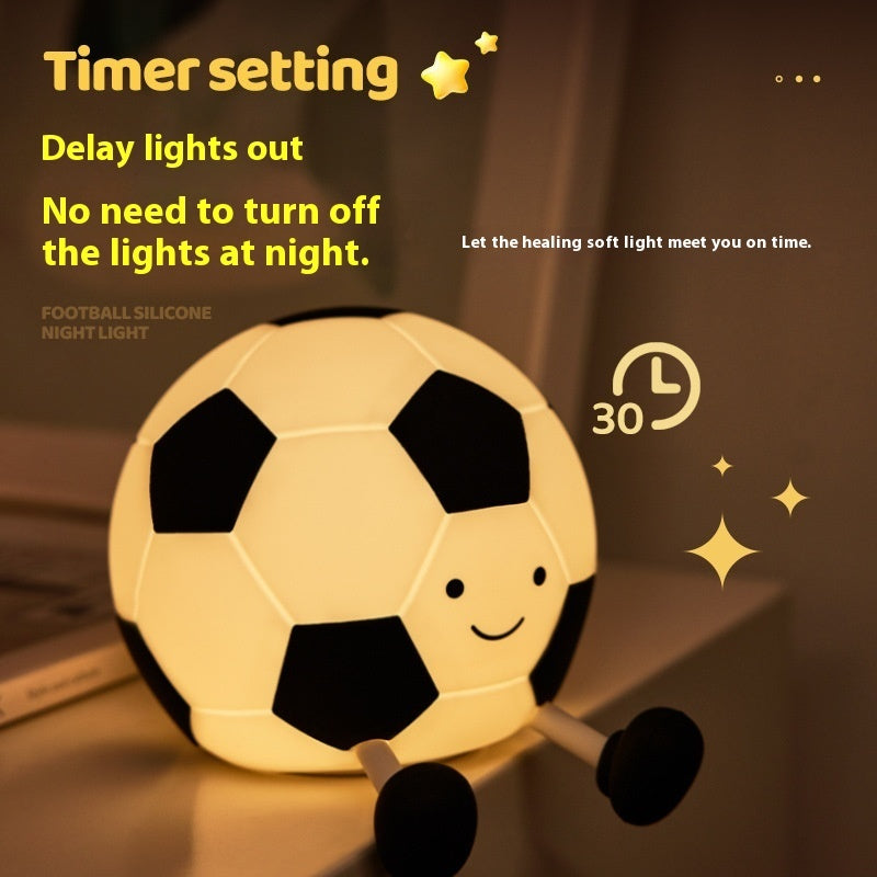 Football Small Night Lamp Bedroom Bedside Sleep At Night