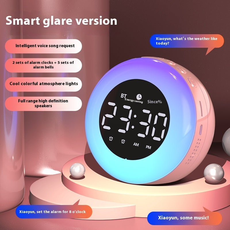Intelligent Bluetooth Alarm Clock Audio AI Voice Assistant