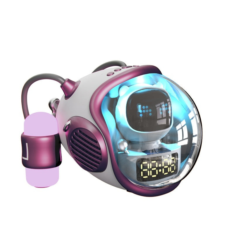 Intelligent AI Voice Dialogue Rhythm Ambience Light Subwoofer Spaceship Bluetooth Audio