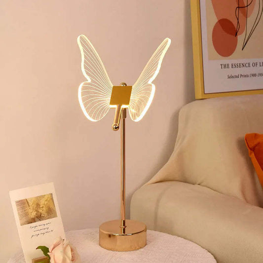 Butterfly Table Lamp Bedroom Bedside Decoration Small Night Lamp