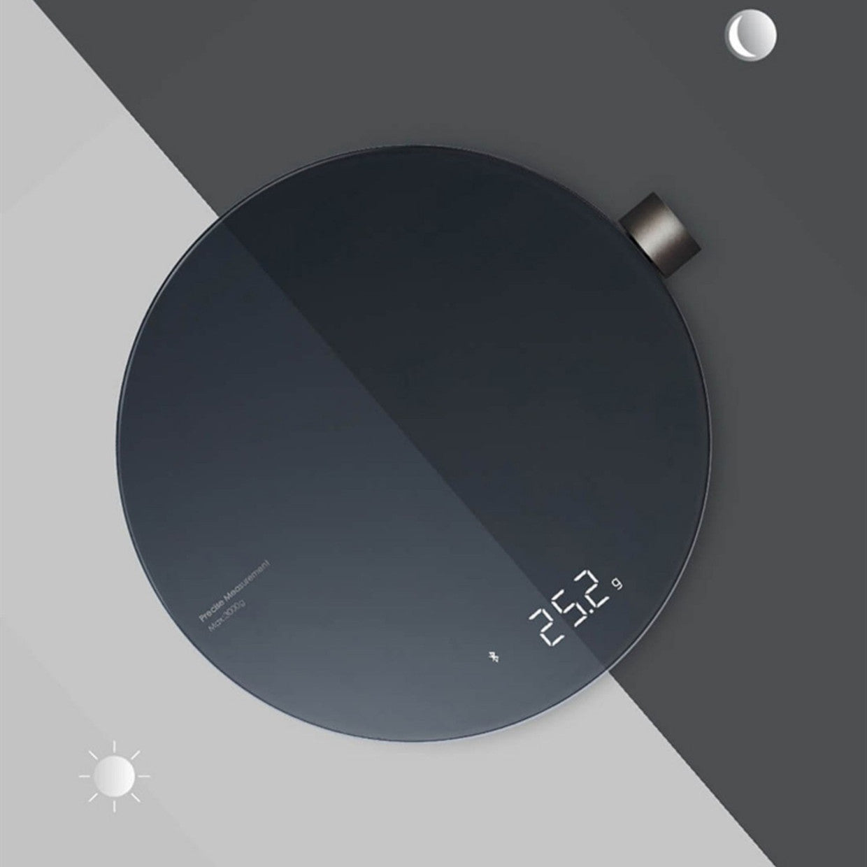 Precision Smart Kitchen Tempered Glass LED Display APP Baking Scale 1-3kg