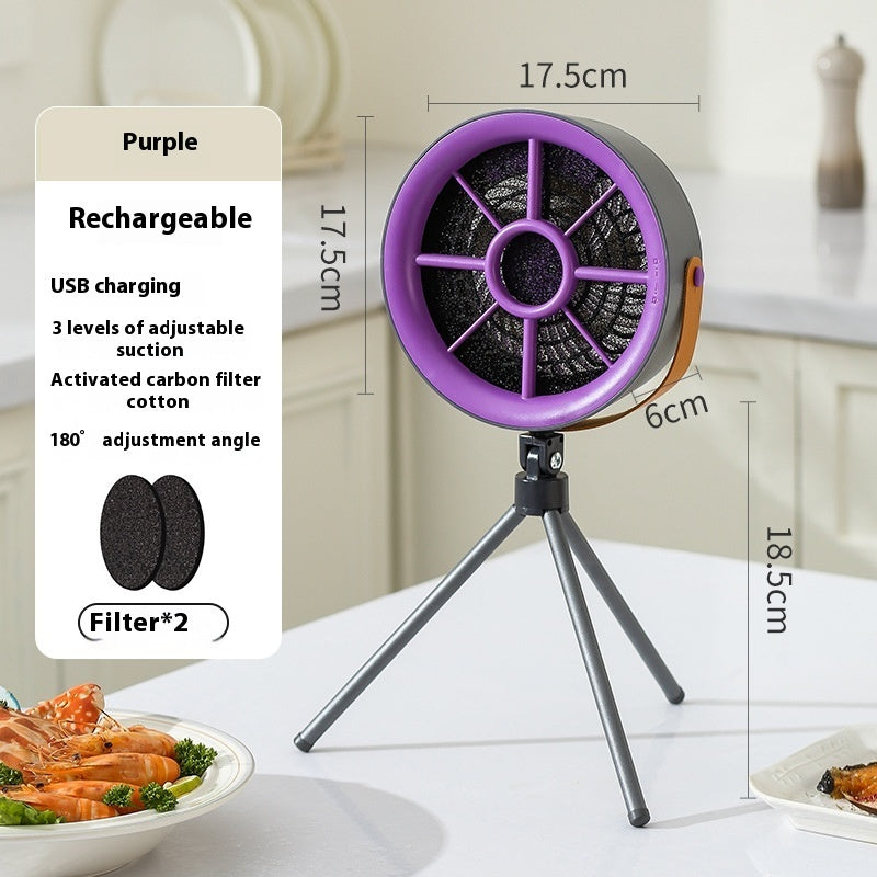 Household Portable Desktop Large Wind Power Small Range Hood