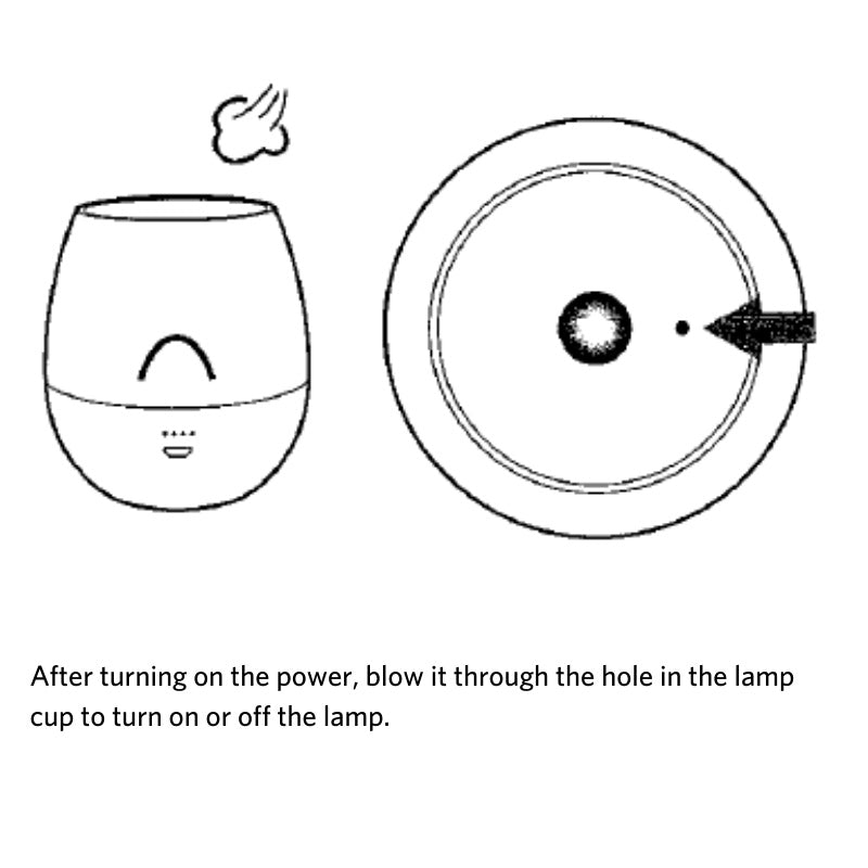 OPPLE Smart Candel Night Lamp Air Blow Puff Sound Sensor Swi