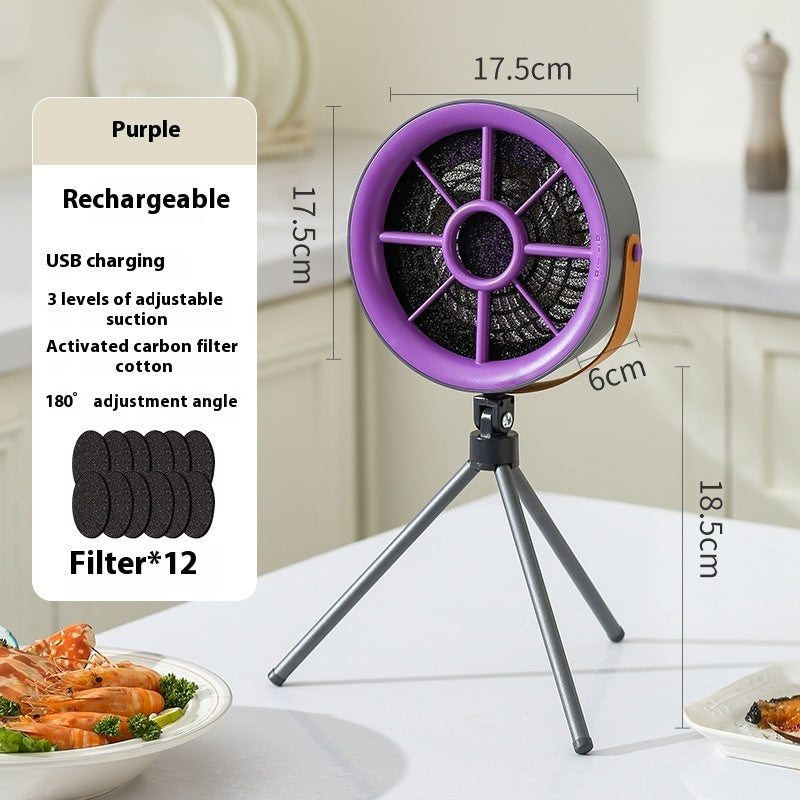 Household Portable Desktop Large Wind Power Small Range Hood