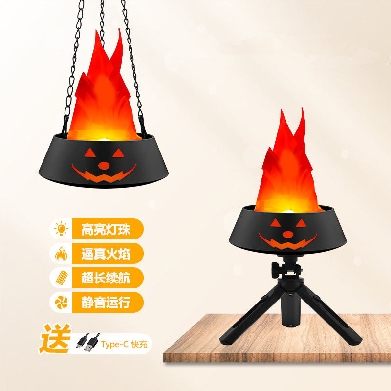 Flame Lamp Electronic Brazier Lamp Glowing Night Lights
